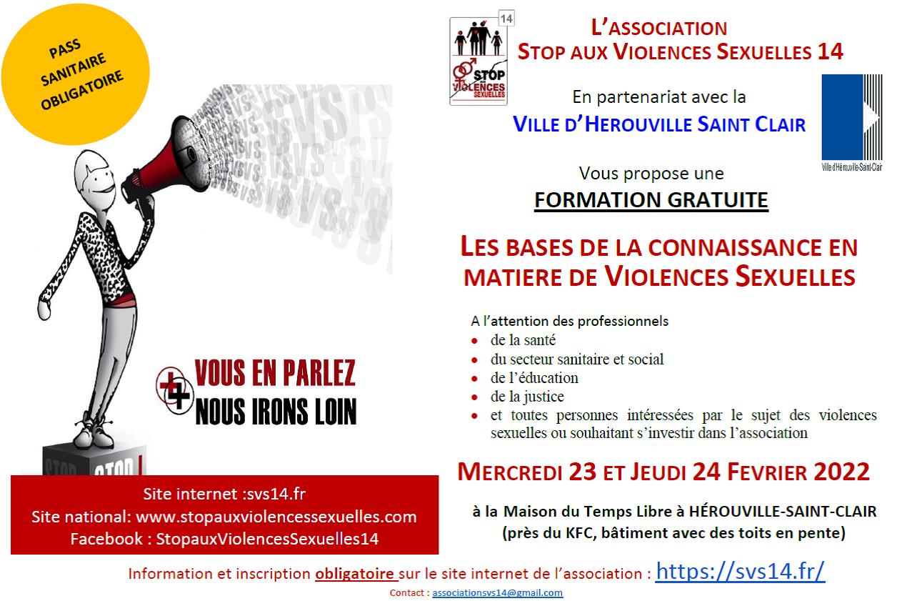 Formation gratuite de 2 jours : Les Bases de la Connaissance en matière de Violences Sexuelles