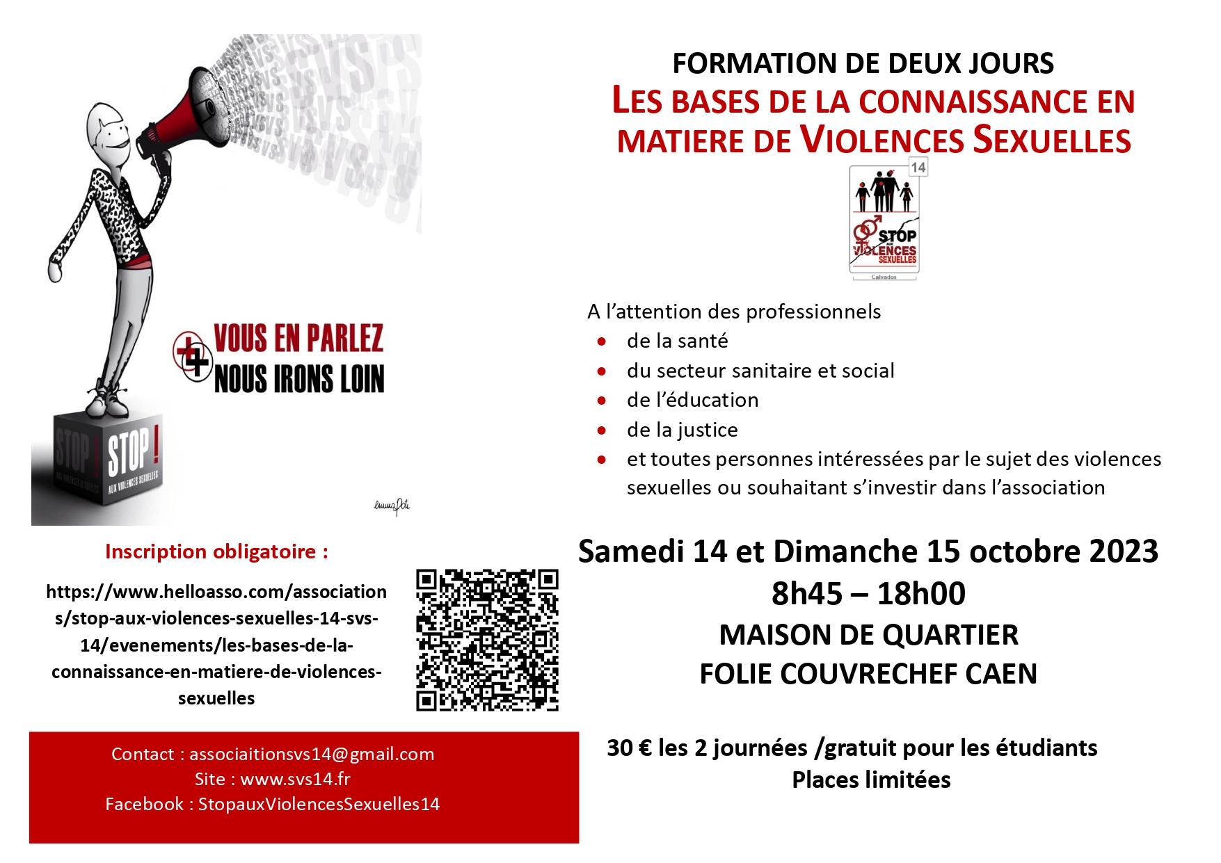 Formation de 2 jours : Les Bases de la Connaissance en matière de Violences Sexuelles